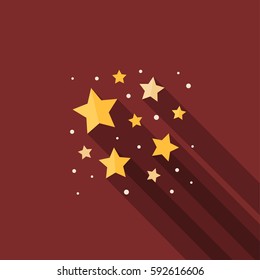 stars sky red