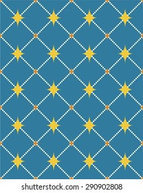 Stars in the Sky Retro Seamless Background
