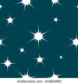 Stars sky seamless pattern