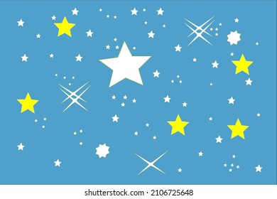 The stars in the sky are suitable for background applications.
