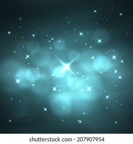 Stars Sky Vector Illustration Stock Vector (Royalty Free) 207907954 ...