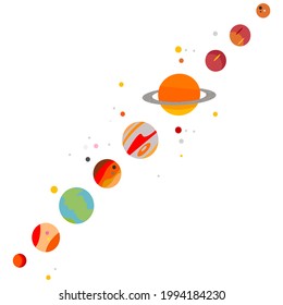 The stars in the solar system and their arrangement in space