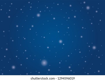 stars in the space with blue background 