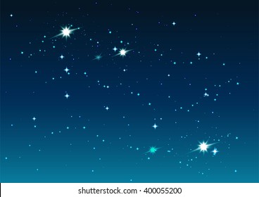 Stars and space. Illustration in vector format