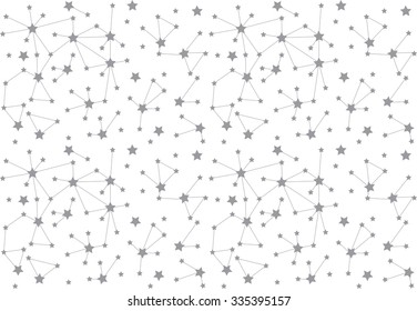 Stars Space Silver White Background Wallpaper Stock Vector (Royalty ...