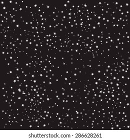 Stars In Space. Vector Illustration