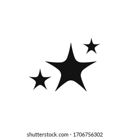 Stars sparkle icon flat vector illustration