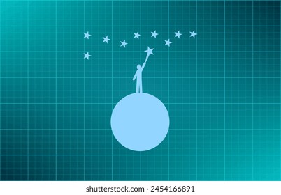 Stars and sparkles - collection of design elements on half-transparent background - eps10 vector