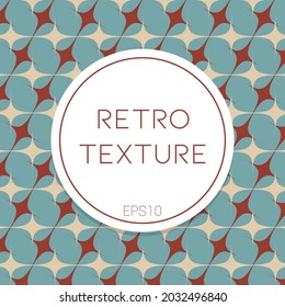 Stars and Sparkles Retro Frame Vector Illustration Texture Background. Pattern Seamless Design Old Style Decoration.