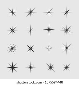 Sparkles Icon Set 3 Vector Eps10 Stock Vector (Royalty Free) 273671756