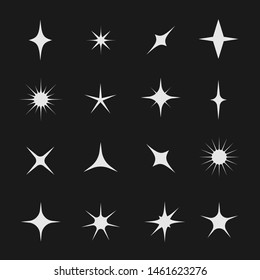 Stars Sparks Magic Star Sparks Icon Stock Vector (Royalty Free ...