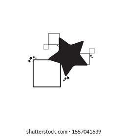 Stars. Star Design. tattoos. Black icon.