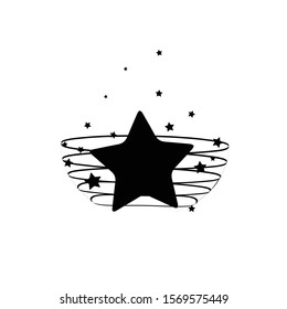 Stars. Star Design. tattoos. Black icon.