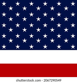 Stars and stripes. 4th of july celebration concept. Independence Day of the United States of America. Vector illustration.