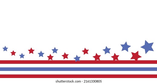 Stars Stripes Border Illustration Stars Stripes Stock Vector (Royalty ...