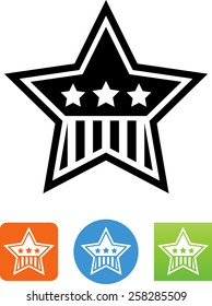 Stars and stripes icon