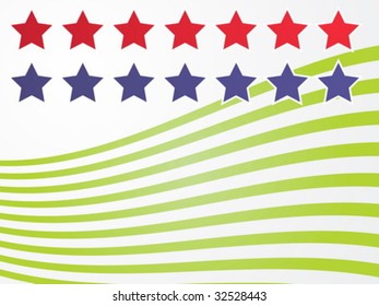 Stars and stripes illustration USA flag abstract representation vector