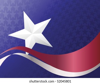 Stars & stripes illustration, vector