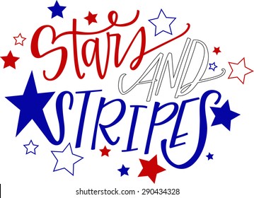 Stars and Stripes with little stars