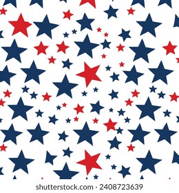 stars and stripes pattern fabric isolated background vector design