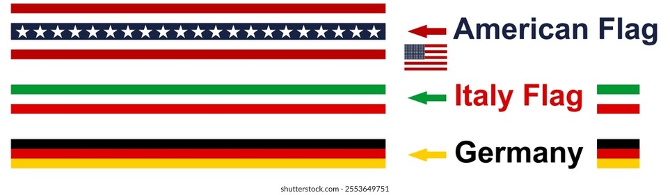 Stars and stripes Ribbon American Flag Background USA Celebration banner background with Flag of America Decoration