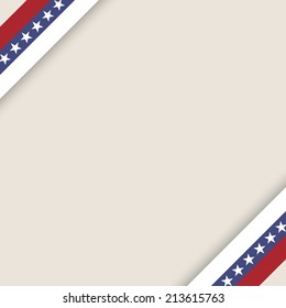 stars and stripes ribbons background - vector illustration. eps 10