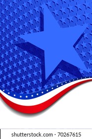 Stars & Stripes with Single star - There are more stars outside the mask, for you to mask as you like. All elements are grouped and on individual layers in the vector file for easy use.