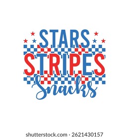 Stars stripes snacks memorial day designs