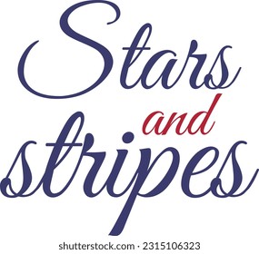 stars and stripes typography for mug, poster,stickers and t-shirt design. vector