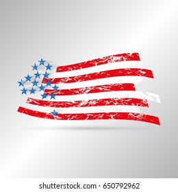 Stars and strips. Vector illustration EPS10