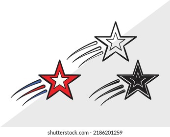Stars SVG Printable Vector Illustration