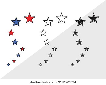 Stars SVG Printable Vector Illustration