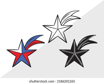 Stars SVG Printable Vector Illustration