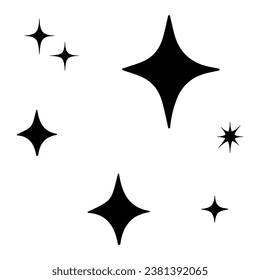 Stars symbol icon set. vector illustration