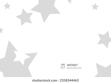 Stars template. Web design background. Creative graphic elements. Trendy minimal geometric cover. Vector digital graphic.