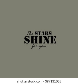 The stars they shine for you card