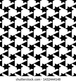 Stars, triangles, parallelograms background. Figures wallpaper. Ethnic motif. Geometric backdrop.Seamless pattern. Simple ornament. Digital paper, textile print, web design, abstract