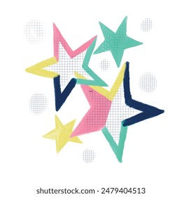 stars. tshirt print pattern and more