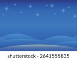 Stars twinkle dark blue background