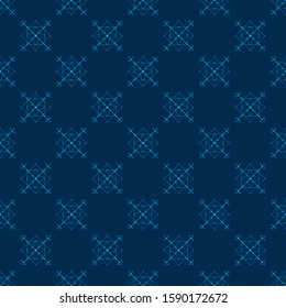 Stars universe glowing, lines, points, triangles on a dark blue infinite background. High-tech texture pattern modern design. Vector illustration of EPS 10.