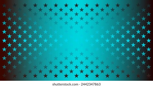 Stars from the USA Flag in the original size and proportion, on the gradient blue and dark background
