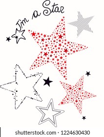 stars vector art print