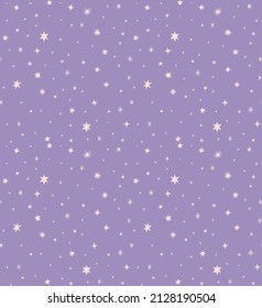 stars vector art seamless patterns, starry night wallpaper, purple background lilac universe