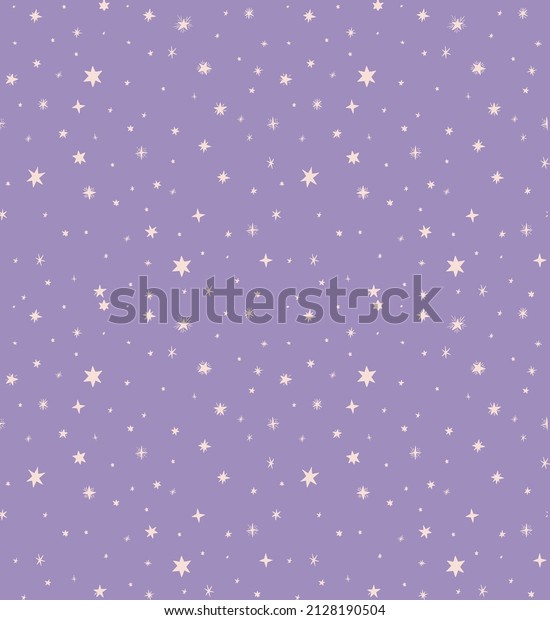 stars vector art seamless\
patterns, starry night wallpaper, purple background lilac\
universe