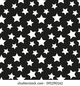 Stars vector background. Seamless texture.