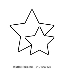 Stars vector, Christmas related line design icon. Vector illustration. Eps file 225.