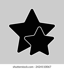 Stars vector, Christmas related line design icon. Vector illustration. Eps file 233.