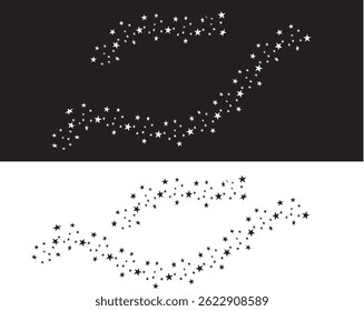 Stars vector design illustrations lineart 