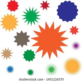 stars vector design, starburst design illustration.