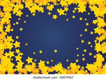 stars vector frame magical and beautiful